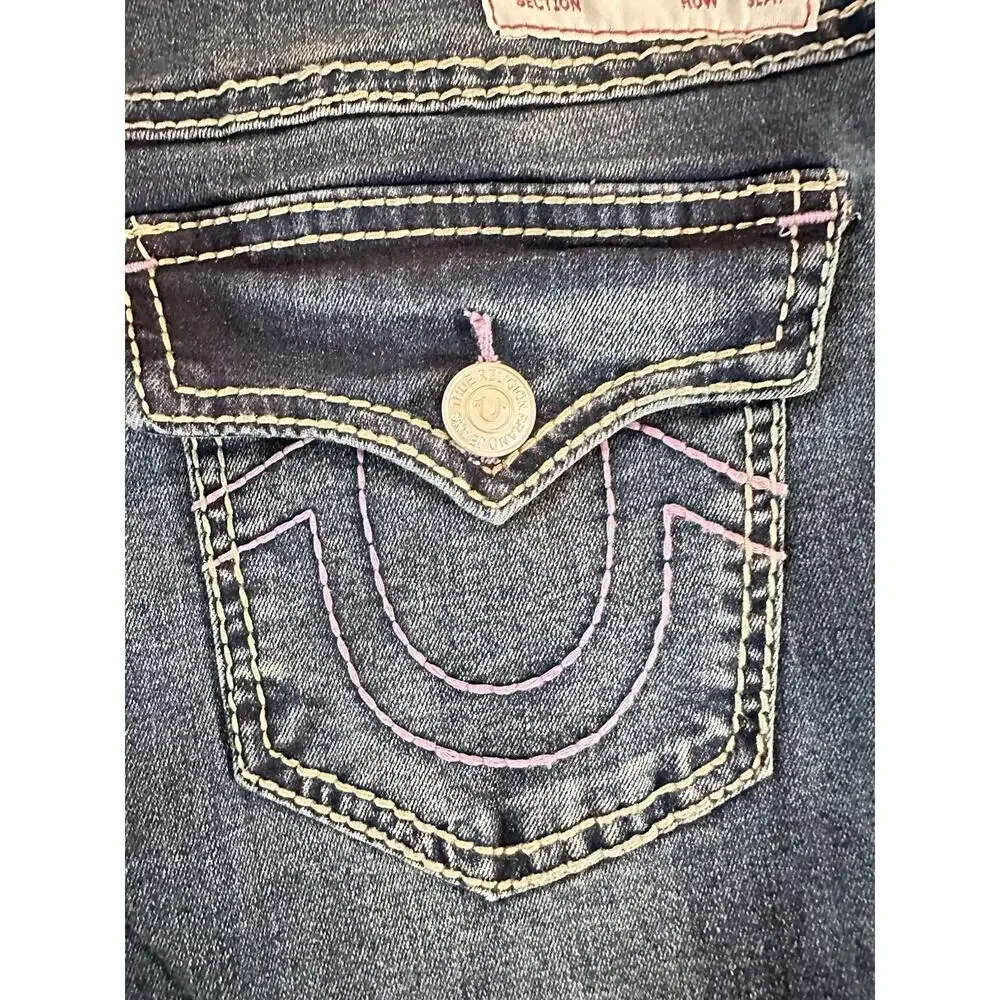 True Religion Joey Big T MR Blue Flap Flare Wash Size 28 ( 30 x30) New With Tag